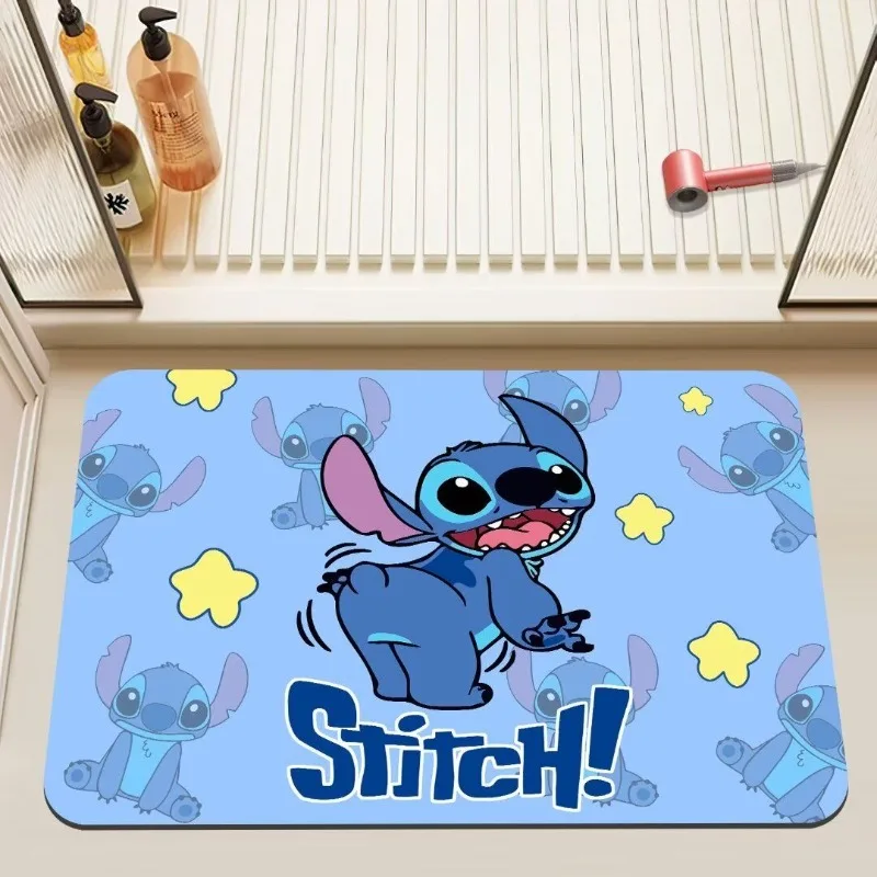 Soft diatom mud household bathroom bedroom toilet absorbent non-slip mat floor mat cute floor mat