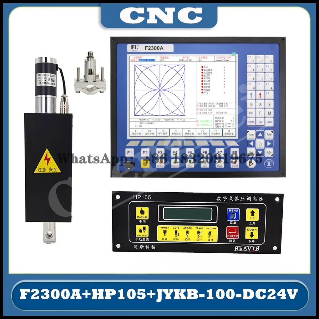 

Cyclmotion CNC 2-осевой F2300A контроллер системы плазменной резки HP105 цифровой дуговой регулятор высоты