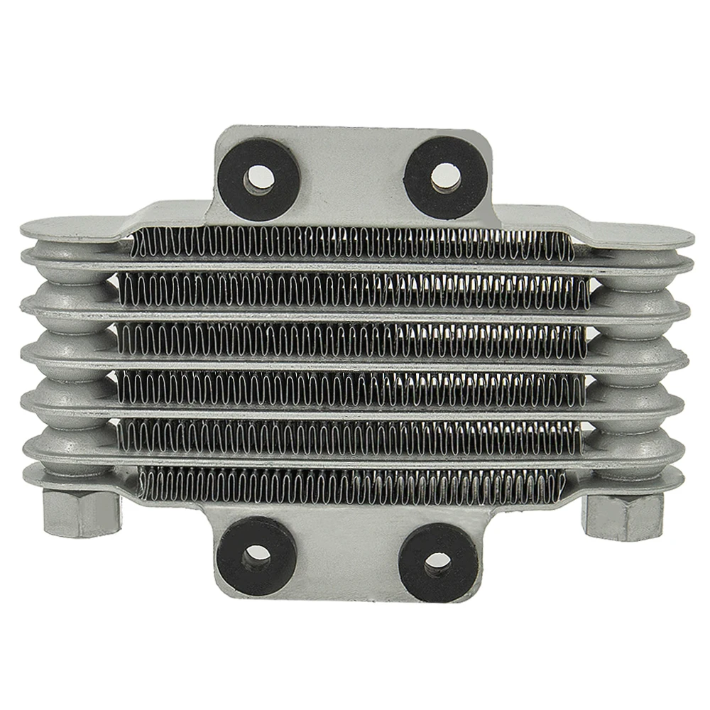 Black&Silver Universal 6 Rows Motorcycle Oil Cooler High Quality Engines Oil Radiator 190MM Motorcycle and Car Accessories