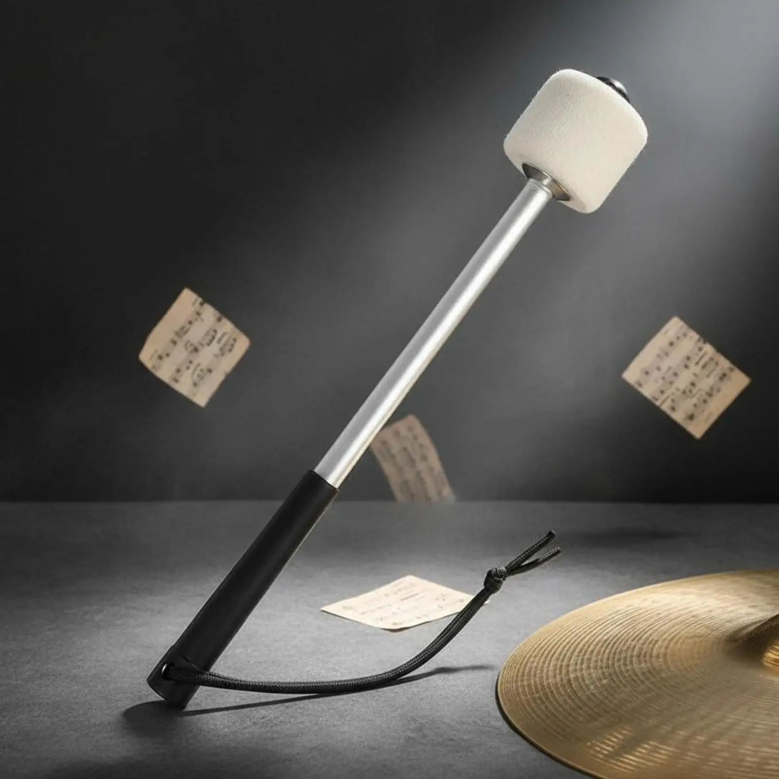Marching Bass Drum Beater Balanced Feel Wool Bass Drum Mallet Long-Lasting Build