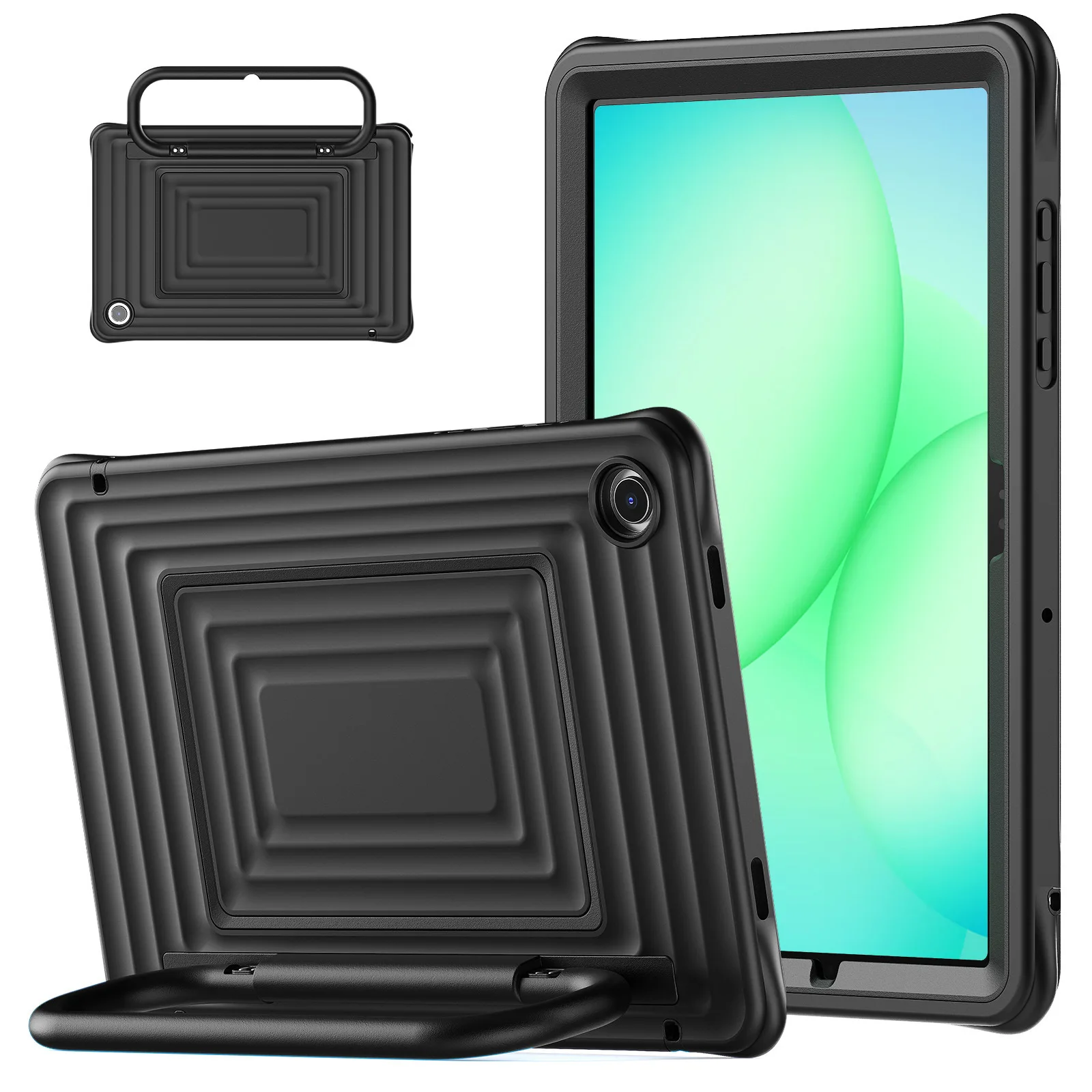 

Прочный противоударный чехол для Samsung Galaxy Tab A9 Plus/A11+, чехол-подставка с плечевым ремнем для iPad 10-го/11-го поколения