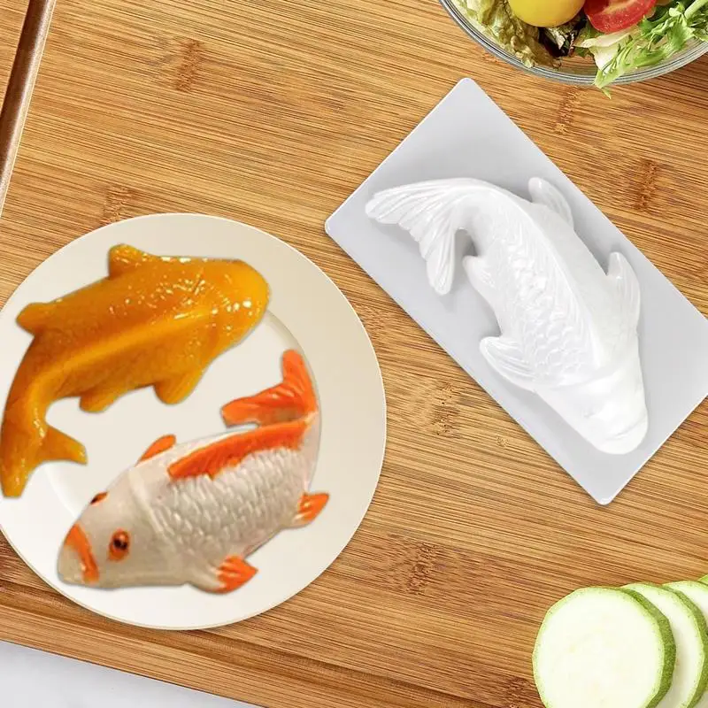 Fish Mold Cake Mold Chocolate Mold Rice Cakes Making Mold Food Safe Realistic Non-stick Rice Cakes Molds for Chocolate Candy