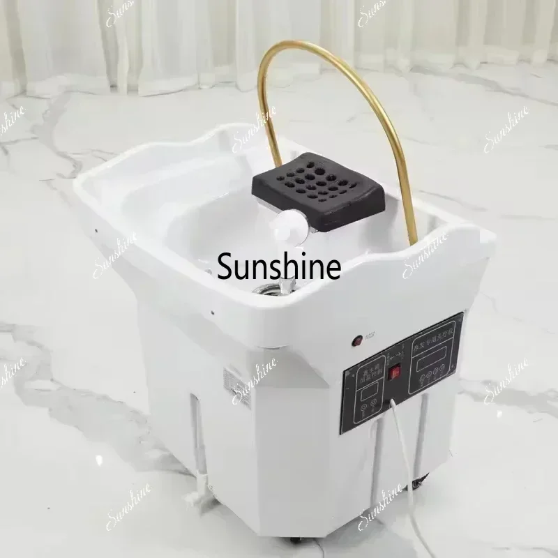YMobile Water Circulation Shampoo Chair Portable Sink Stylist Head Spa Hair Washing Basin Salon Furniture Shampouineuse