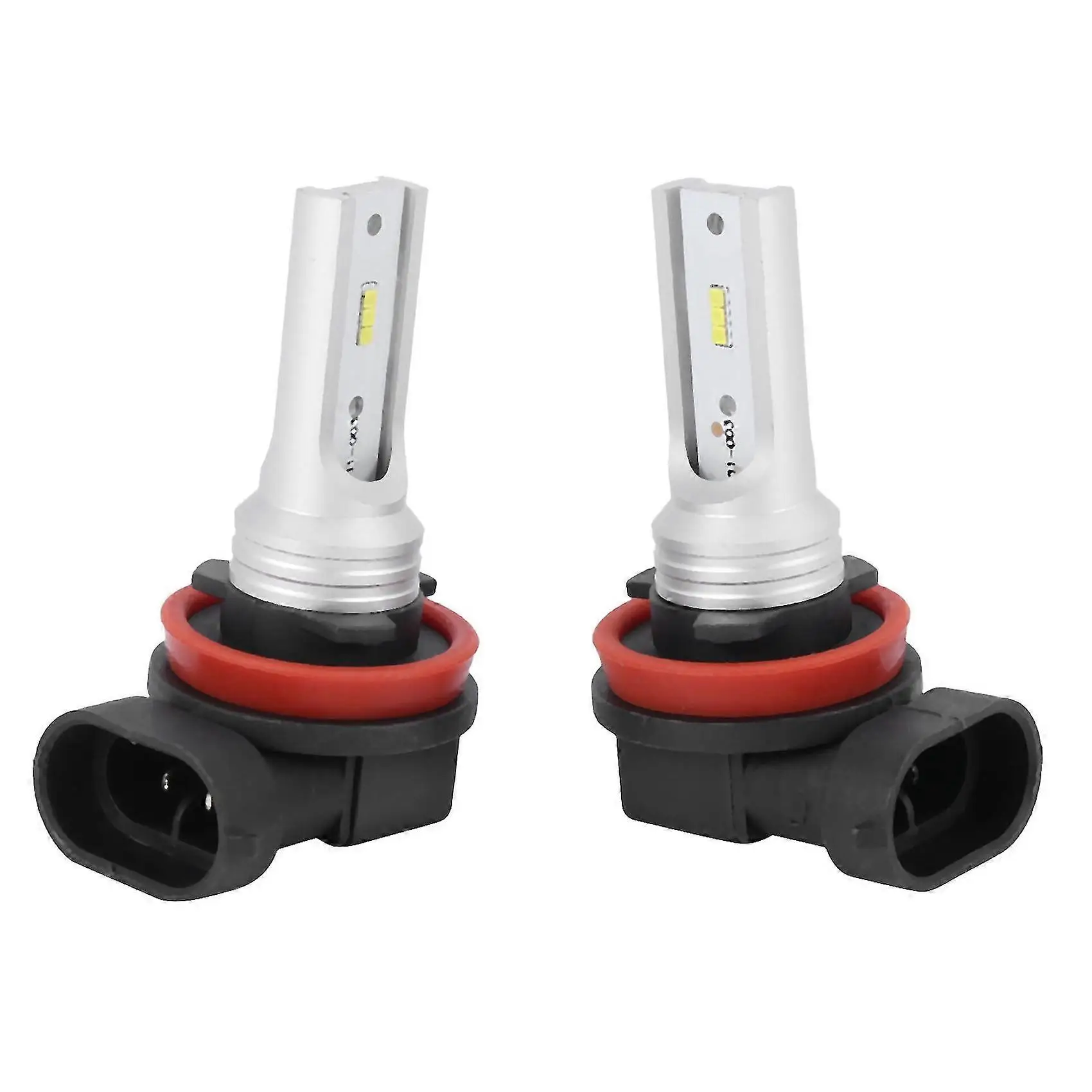 

H8 H11 LED Fog Cool White 6500K Pack Of 2 DC12V 4W 2000 Lumens 360 Degree Lighting Black Aluminum Plastic For