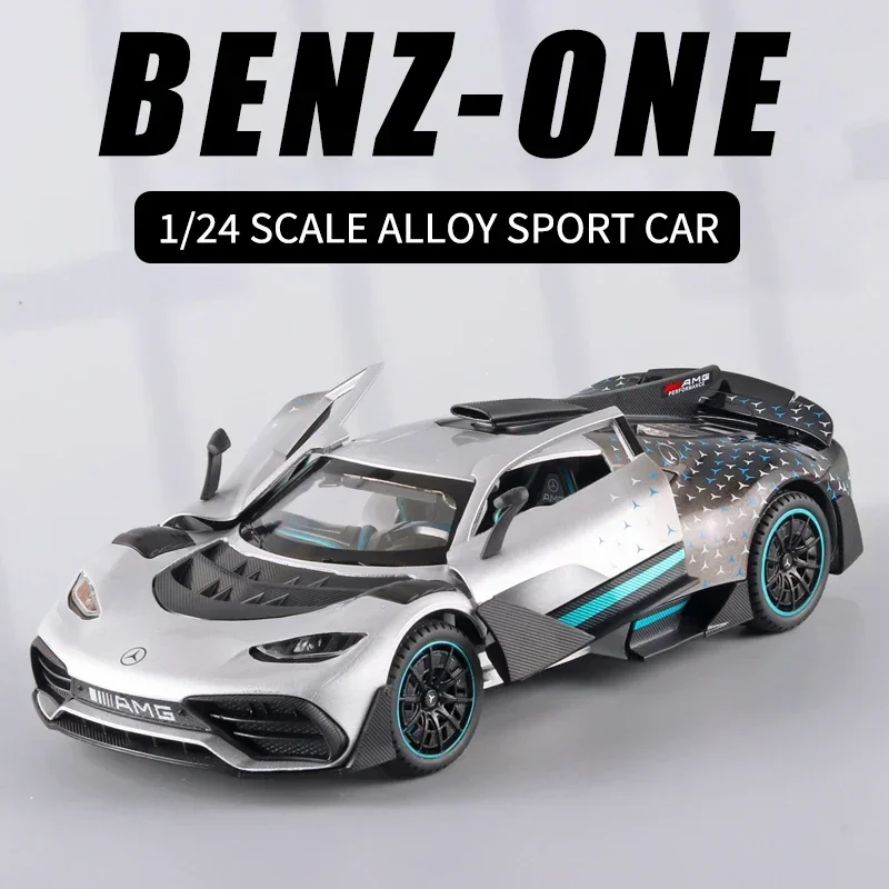 1:24 Mercedes Benz AMG ONE Sports Car Alloy Model Car Modified Metal Diecast Toy Car Simulation Sound & Light Gifts For Children