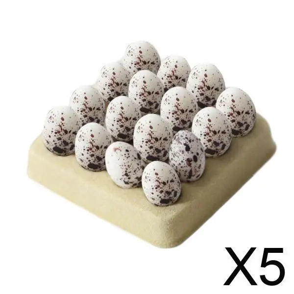 

Dollhouse Miniature Eggs Resin 1 12 Scale Kitchen Food Supply Set Tray Accessories Decor for Mini House