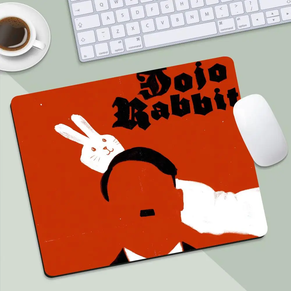 j-Jojo Rabbits Mouse Pad Non-Slip Mouse Mat Laptop Gaming PC Black Computer For Pad Mouse Rubber