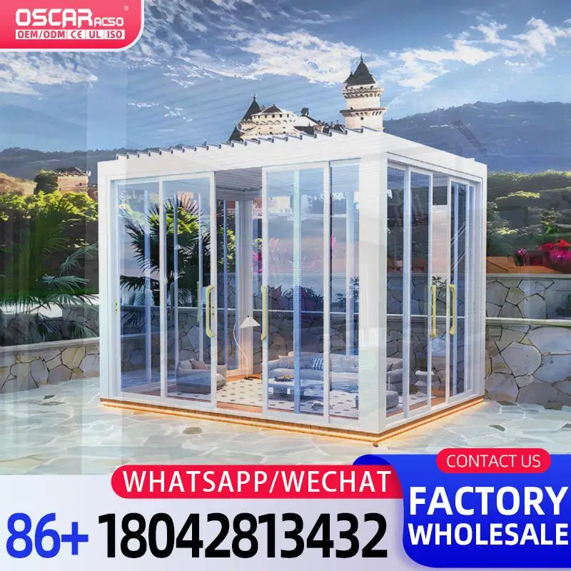 

Сверхмощный экран, закрытые шторы для дома, жалюзи, металлическая жесткая крыша, алюминиевая беседка со светодиодной подсветкой для патио, сада, заднего двора