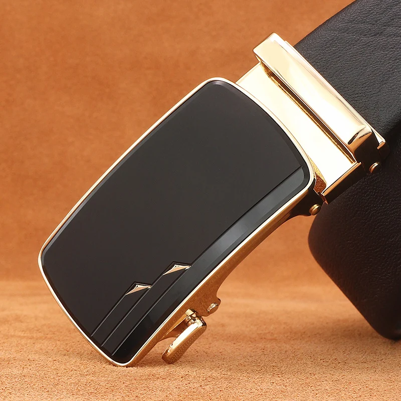 

Дизайнерские ремни мужские высокого качества черные с автоматической пряжкой класса люкс известный бренд buseniss из натуральной кожи повседневные ceinture homme