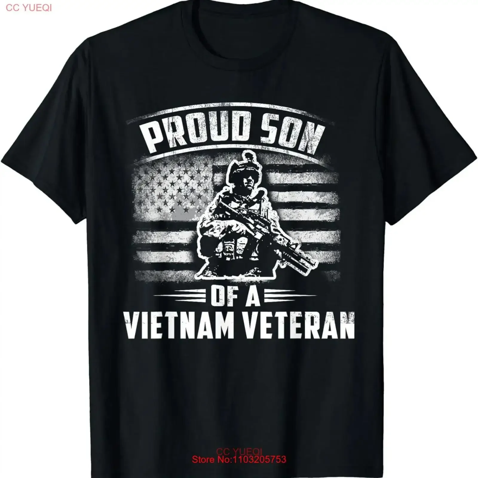 

NEW LIMITED Proud Son Of A Vietnam Veteran Idea T Shirt S 3XL vintage Washed designer clothes Casual streetwear Stylish