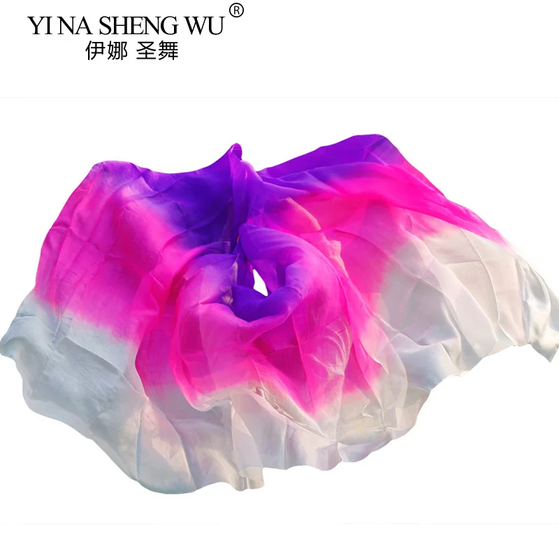 Wysokiej jakości, tanie woalki do tańca brzucha z jedwabiu 100%, woalki do bellydance dla kobiet, sprzedaż hurtowa, możliwość personalizacji rozmiaru i koloru.