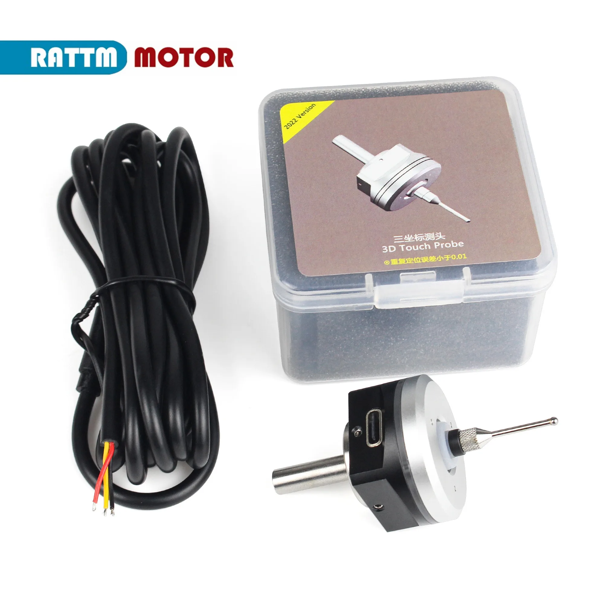 【EU-freie Steuer】 Hochpräziser V5-Anti-Roll-CNC-3D-Sonden-Touch-Finder zum Erkennen in der Mitte mit Mach3 und Grbl