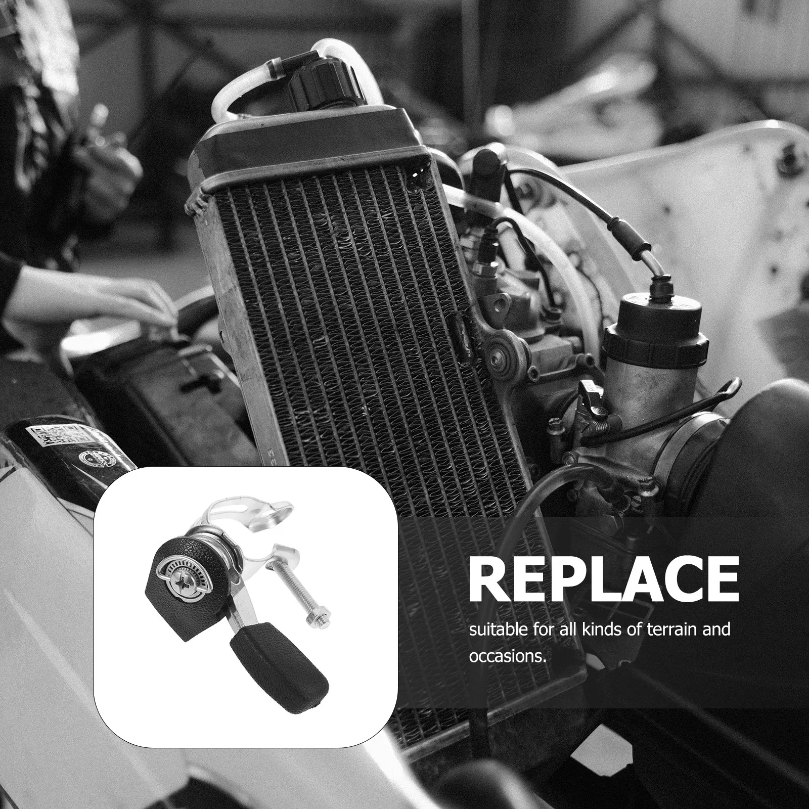 

Throttle Switch Ergonomic Design Replacement for Go Kart Trowels Off-Road Vehicle Engine Throttle Lever