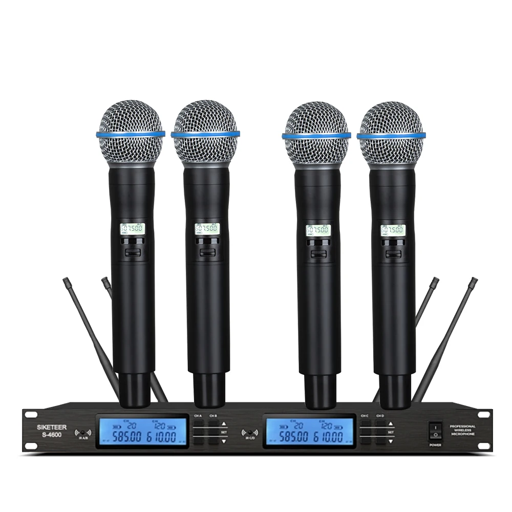 نظام ميكروفون لاسلكي احترافي، ميكروفون محمول، مناسب للمنزل والكاريوكي والكنيسة والعروض المسرحية. #1