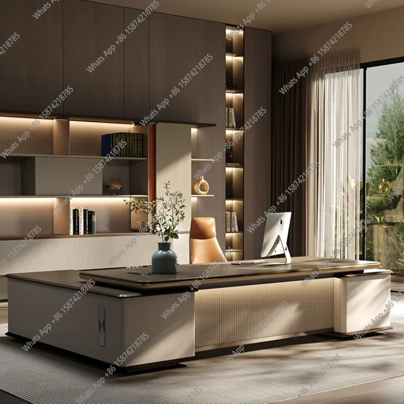 A69 Modern In Stock Computer Desks Study Storage Secretary L Shaped Office Desk Minimalist Work Mesa De Escritorio Office Furnit