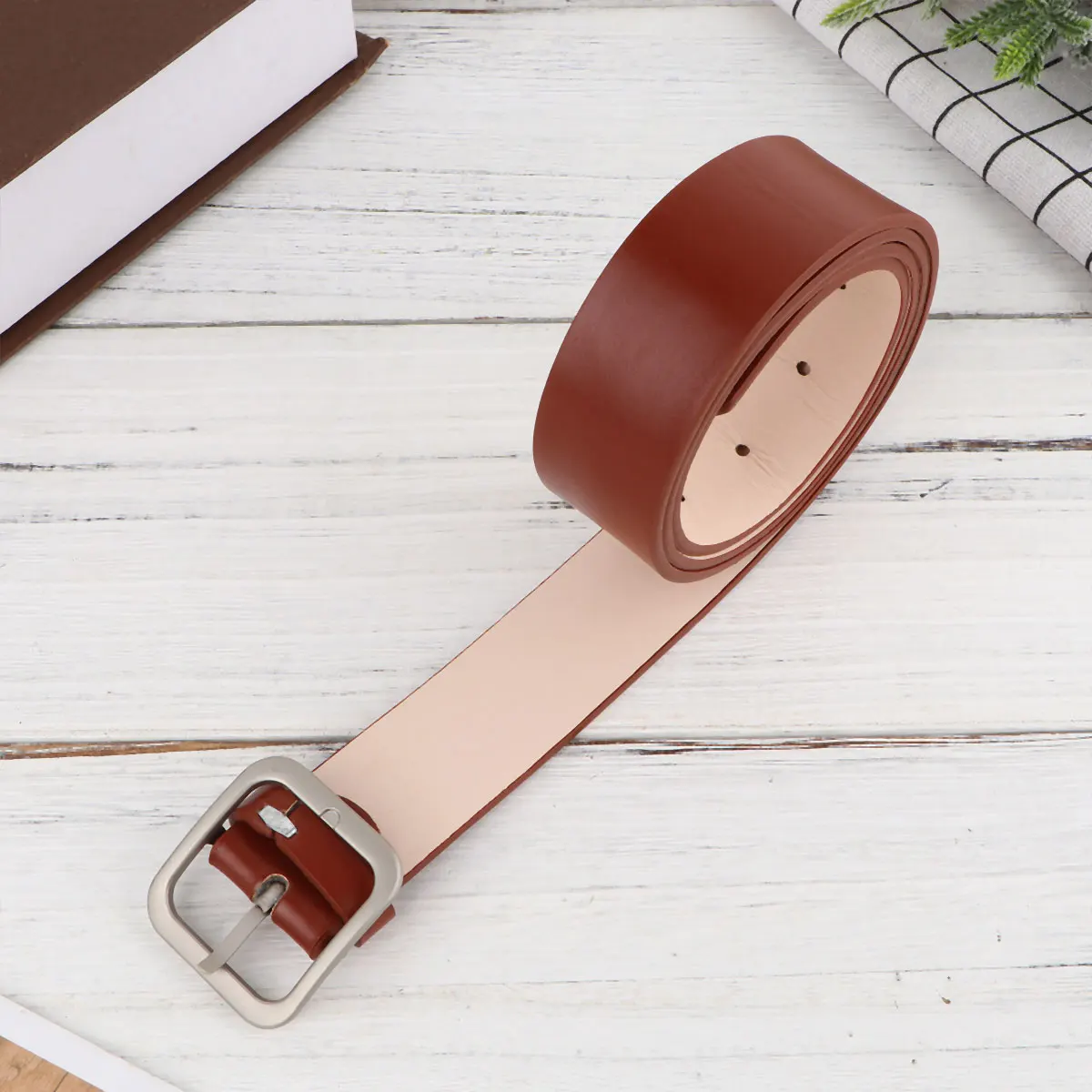 

Square Buckle Belt Belts Woman Ladies Designer Women Fashion Thick for Female Dress Women's