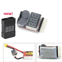 1-8s Lipo Battery Voltage Tester/Low volt buzzer Alarm/Battery Voltage meter monitor Checker 3.7V-22.2V For Rc Lipo Battery