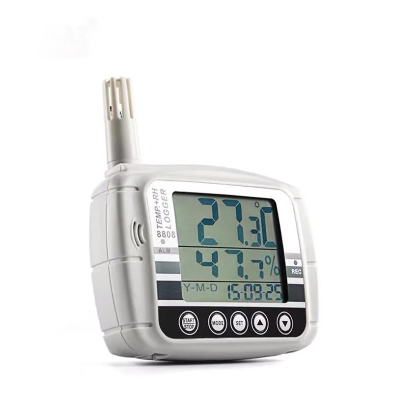 AZ8808 Temperature Logger USB LCD Temperature Humidity Hygrometer Wall-mounted Indoor Air Monitor