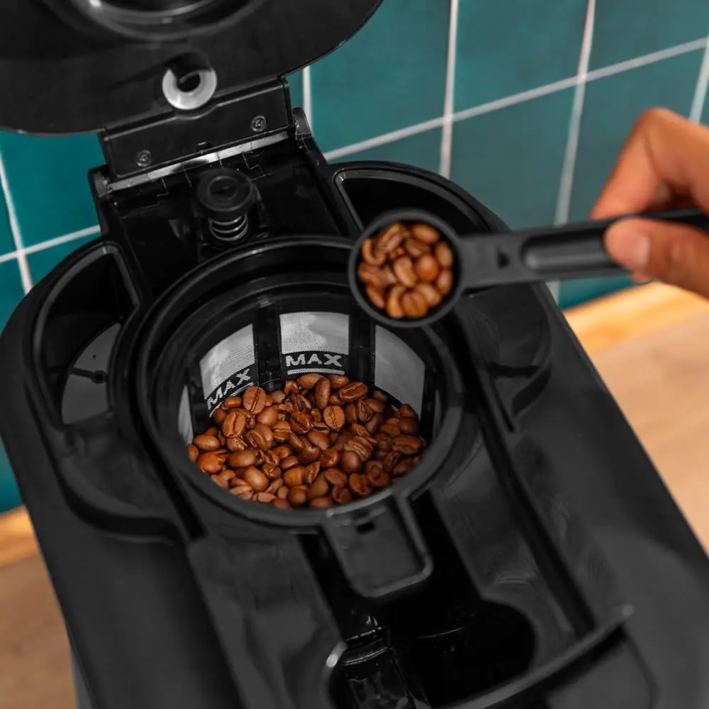 Cafeteras Goteo Coffee 66 Grind Drop,Molinillo Cuchillas,Hasta 12 Tazas,Tecnología Extremearoma,En Acero Inoxidable