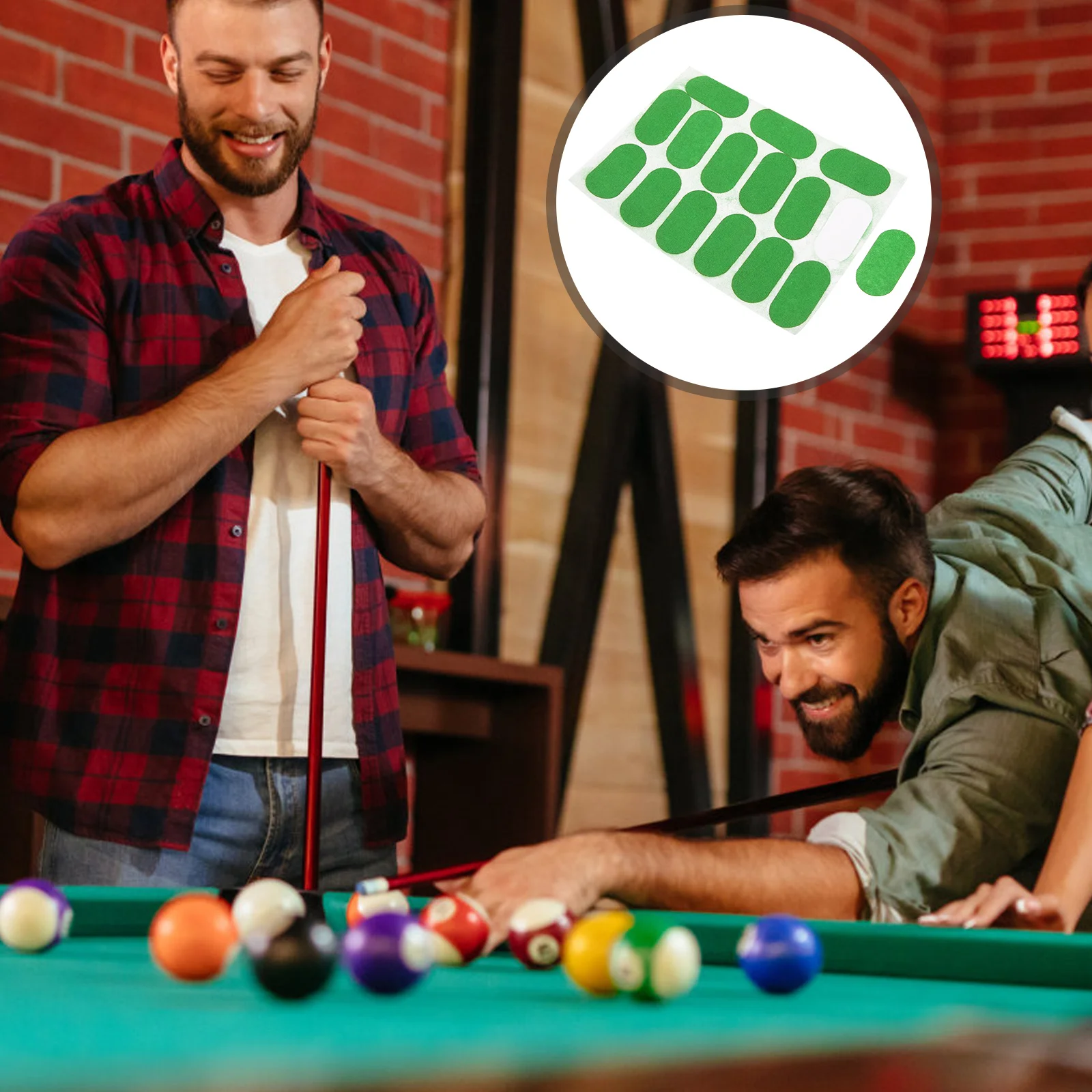 

1 Sheet Snooker Mending Patches Self-Stick Billiard Table Repair Accessory Strong Adhesion for Tablecloth Maintenance