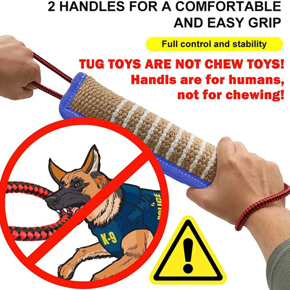 

High Grade Jute Small Dog Chew Toys Training Bite Stick Molar Pillow Tug German Shepherd Pet Plaything Bite Resistant Wear