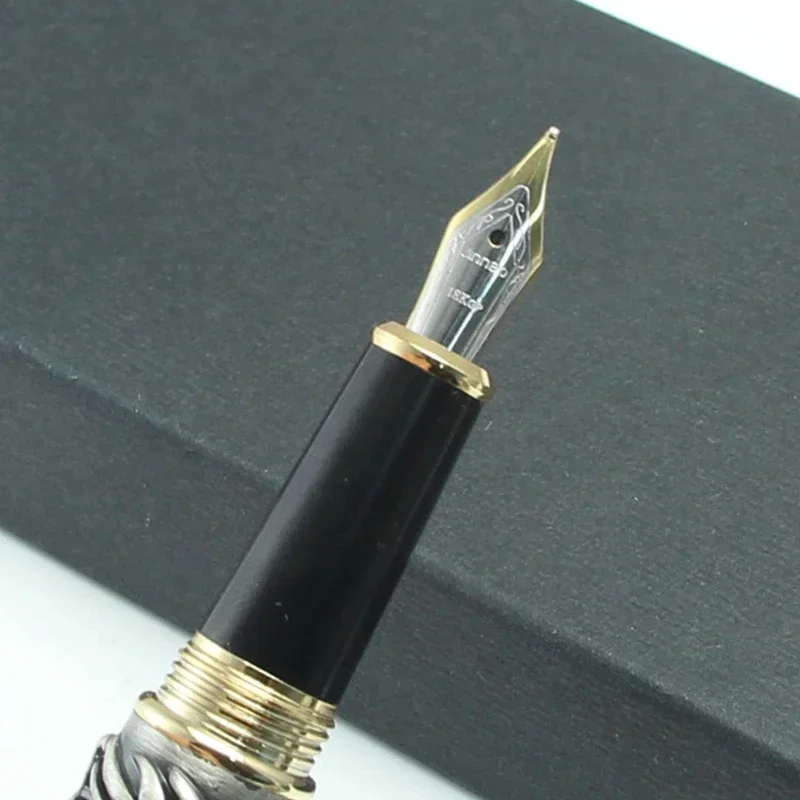 JINHAO The Latest Design Dragon and Phoenix Golden Fountain Pen High Quality Hot Selling Luxury Writing Gift Pens