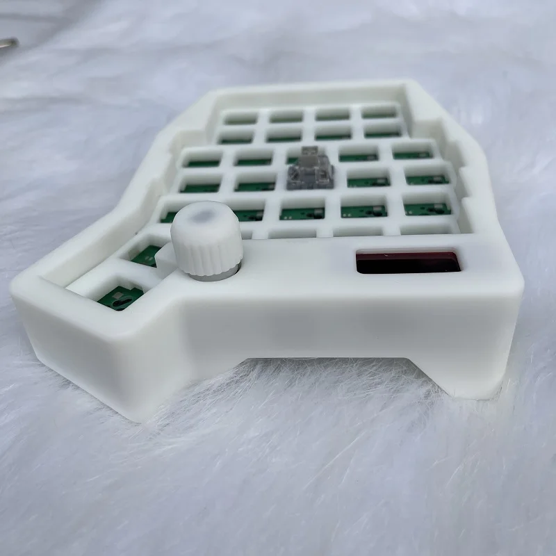 Sofle V2 Keyboard Split Ergonomis Bluetooth Berkabel Dual-Mode 58 Kunci Hot Swap ZMK Layar OLED Tombol Gaming Mekanis Keyboard