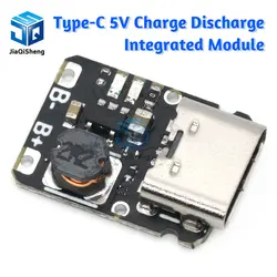 Mini lithium battery charging module with 5V output boost 18650 type-C with protection