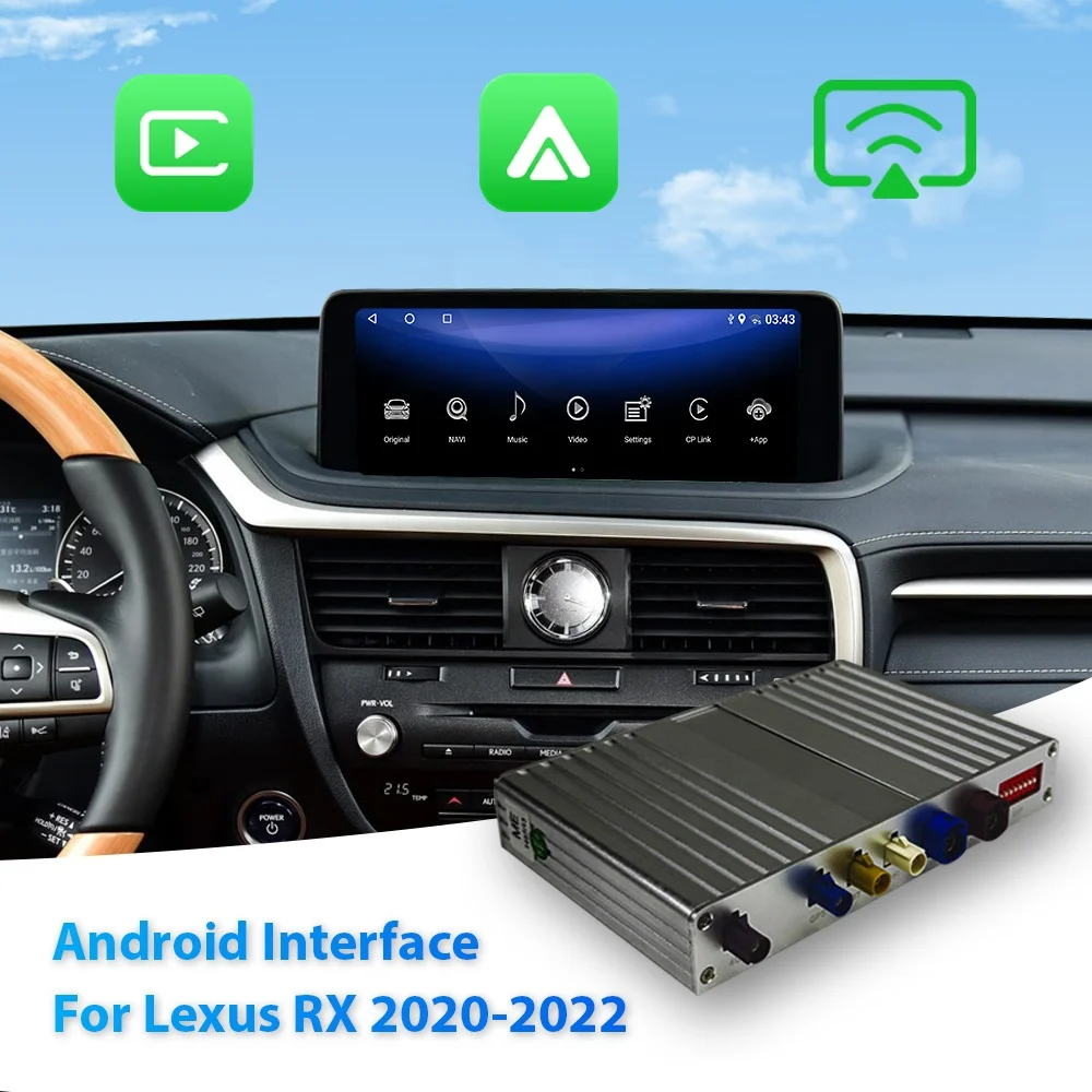 NewFor Lexus RX 2020-2022 Android Interface Module with Wireless Android Auto & CarPlay Qualcomm Binarytek