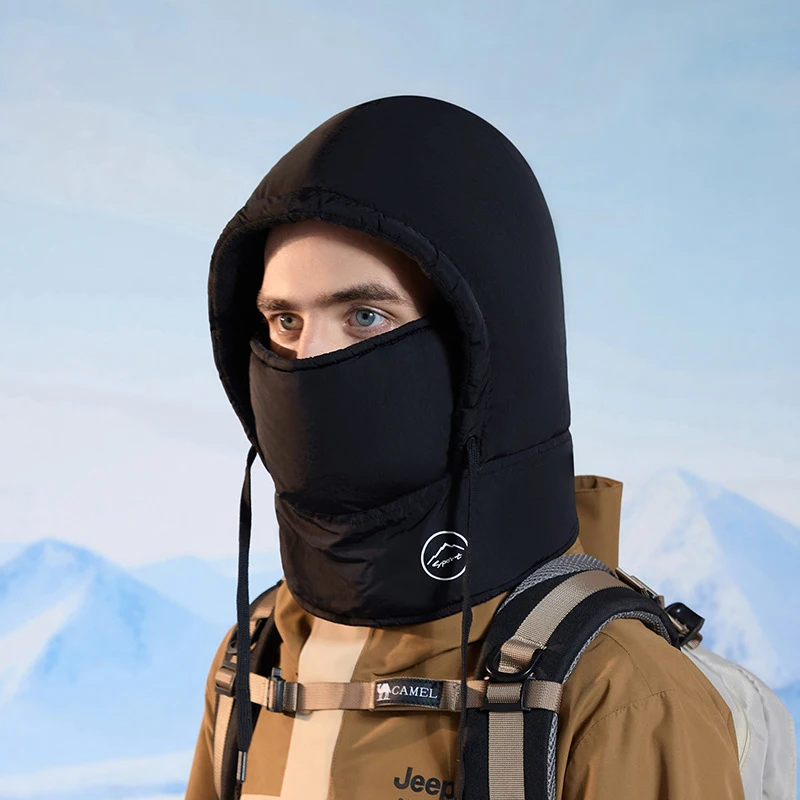 2 قطعة قبعة الشتاء الدافئة مع قناع الرقبة أدفأ 3 في 1 يندبروف بالاكلافا للرجال النساء ملثمين قبعة الدراجات الطقس البارد حماية #3