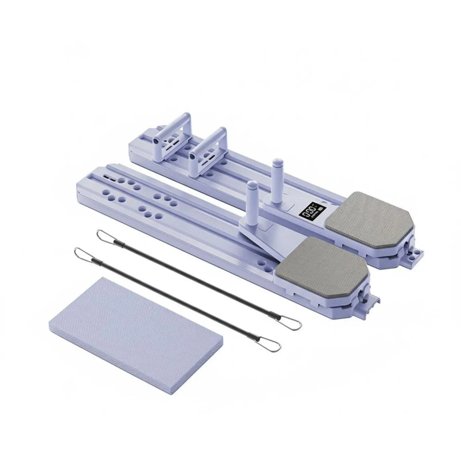Foldable Ski Simulator Multi-Functional Foldable Ski Machine Low-Impact Split Leg Slider for Postpartum Women, Beginners, Indoor