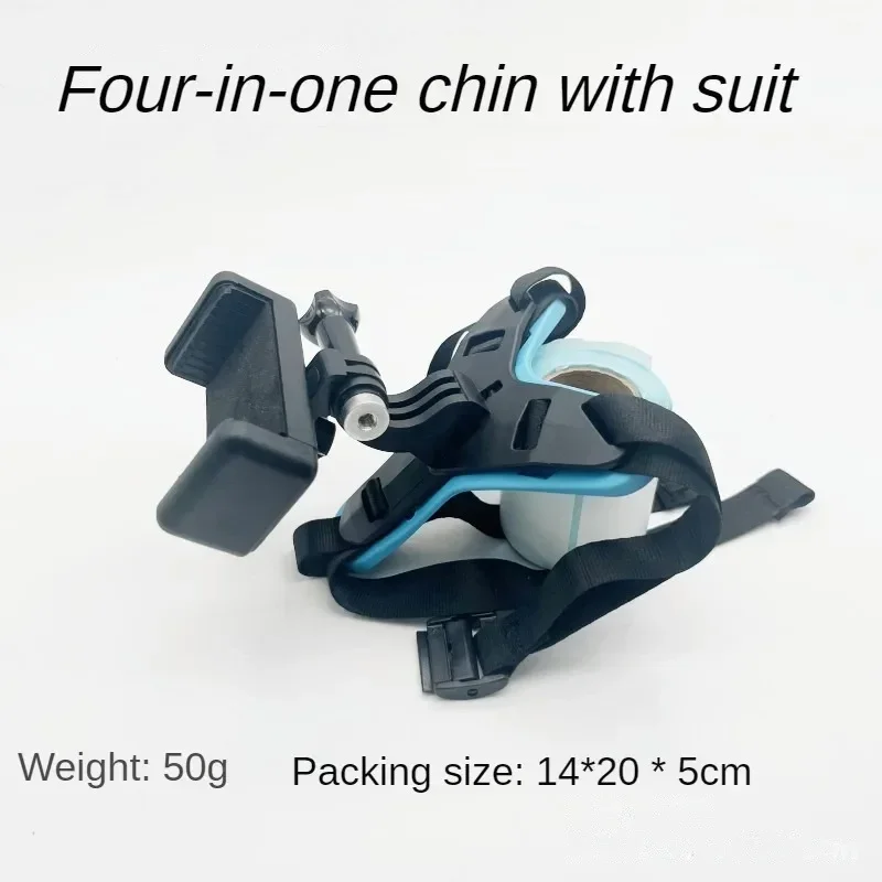 Motorcycle Helmet Chin Bracket Mobile Phone Shooting Set GoPro DJI Helmet Chin Fixed Strap Bracket 오토바이 악세사리