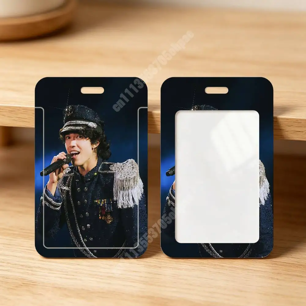 C-Conan G-Gray Wishbone Plastic Card Holder Staff ID Card Clear Transparent Campus Access Name Tag