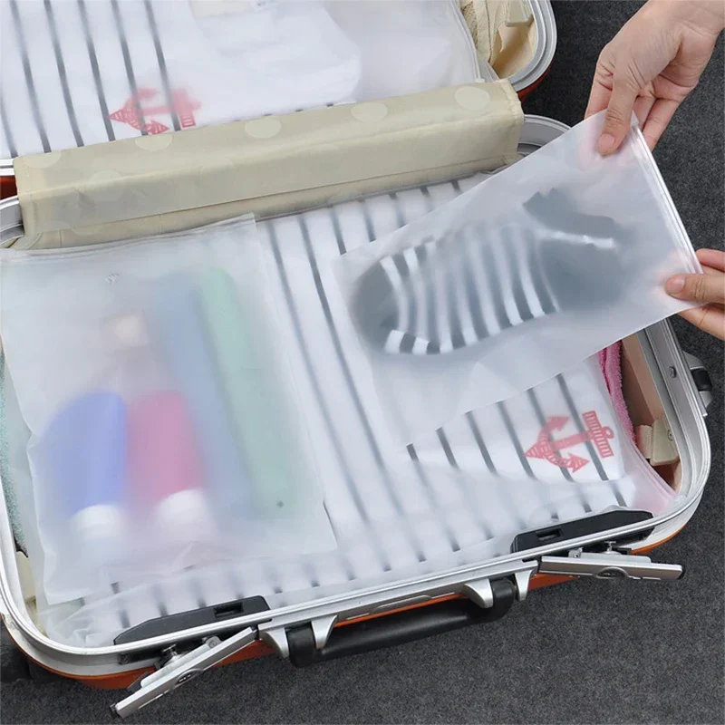 5PCS PVC Travel Storage Bag Makeup Waterproof Transparent Cosmetic Bag Clothes Shoe Storage Bags Toiletries Storage Organizer