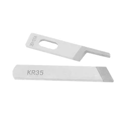 2PCS KR23 KR35 Upper/Down Knife Overlock Sewing Machine Knives Tungsten Steel for Siruba Pegasus Sewing Machines