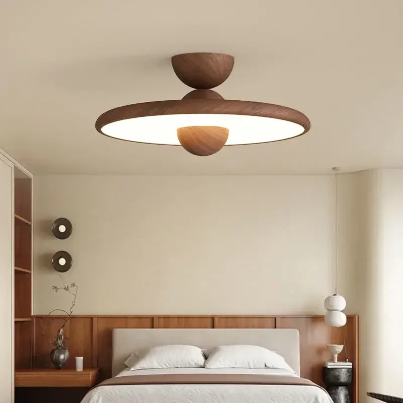 Nordic Ceiling Lamp Wooden Round Ceiling Light For Cloakroom Bedroom Study Room Child Corridor Home Indoor High quality Lighting