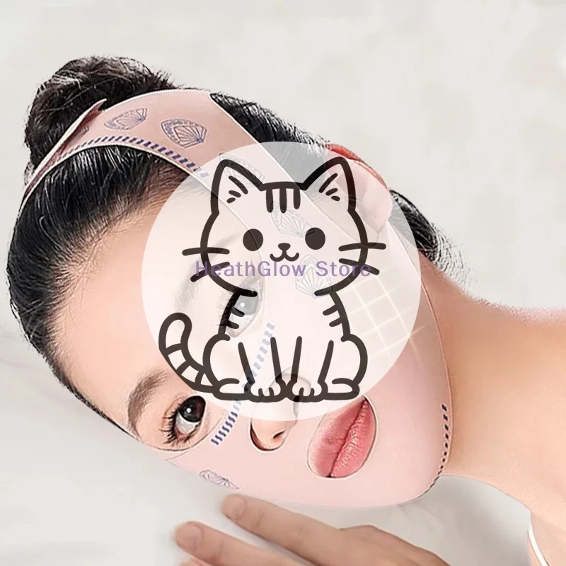 Maschera Modellante per Viso e Mento, Fascia Lifting Anti-Rughe per Dormire, Accessorio di Bellezza