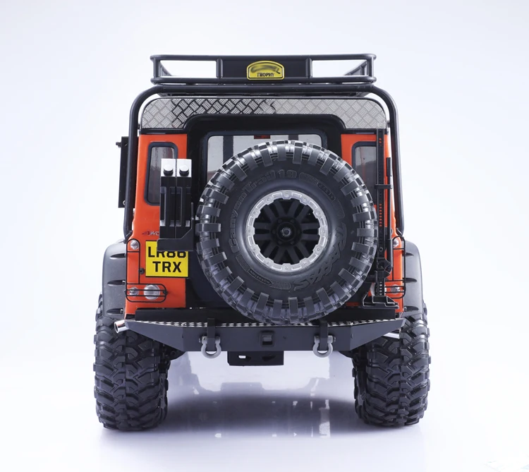 Rcクローラー車用リアルースキッドプレート、traxas、trx4、defender d110、diyパーツ、1、10 rc