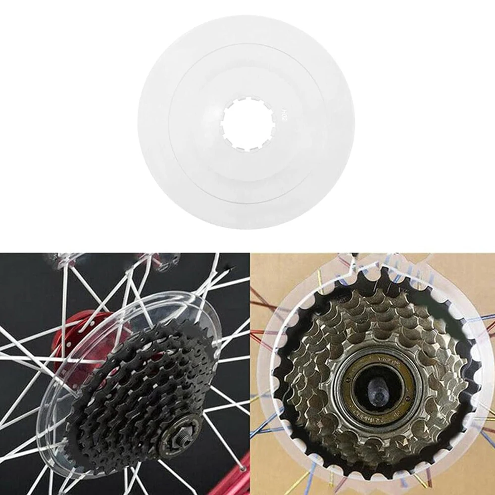 1pc Bike Wheel Spoke Protector Guard Bicycle Wheel Spoke Protector Disc Guard Bike Cassette Freewheel Protection Cover