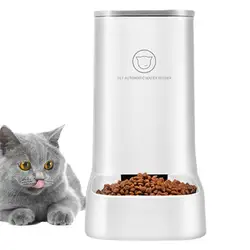 Cat Feeder Automatic Gravity Feeding System Large Mouth Design Pet Feeder Safe Using Dog Automatic Feeders Cat Water Dispenser