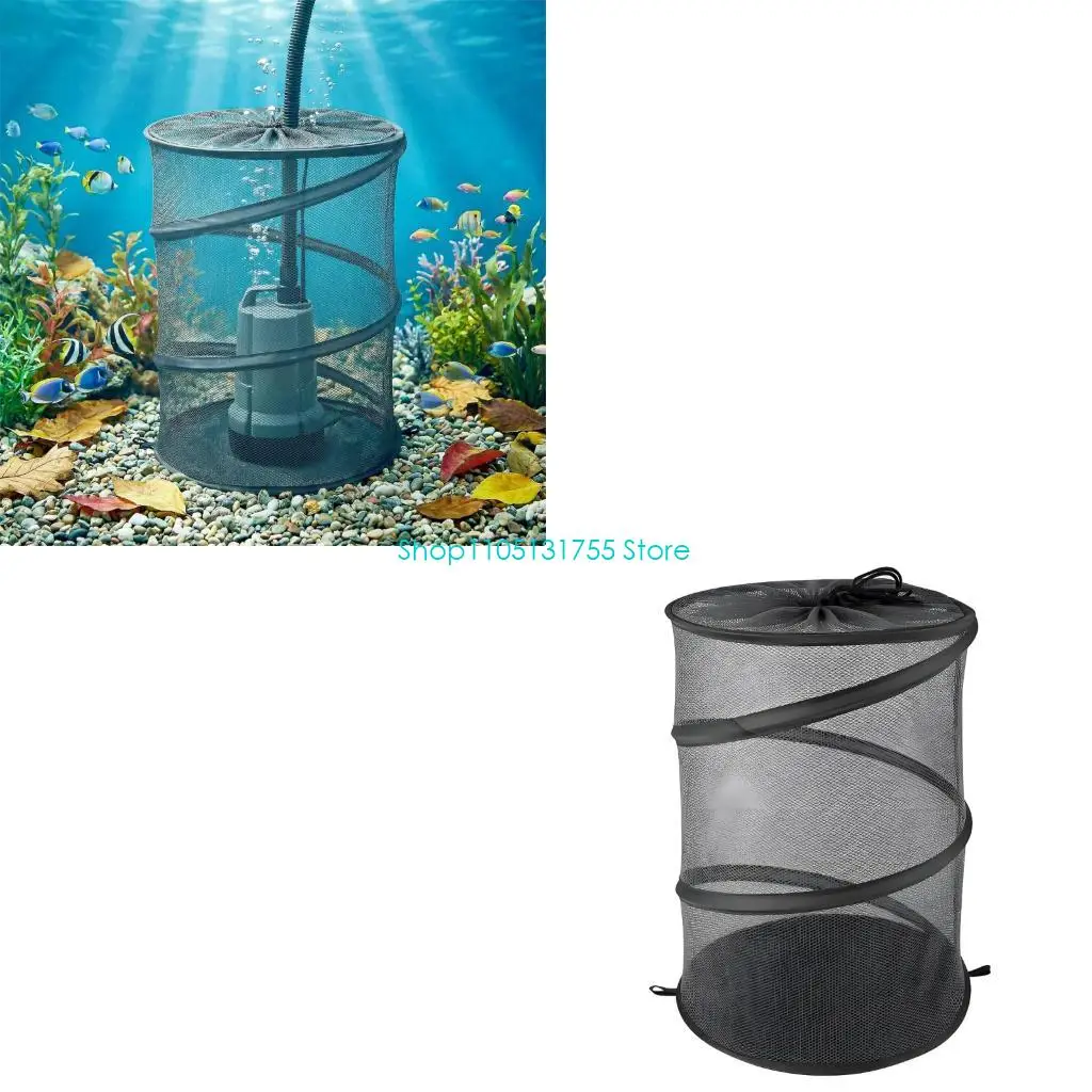 K0EF Pond Debris Filter Cover Net Bag, Polyester Mesh Cover Bag for Routine Cleanup
