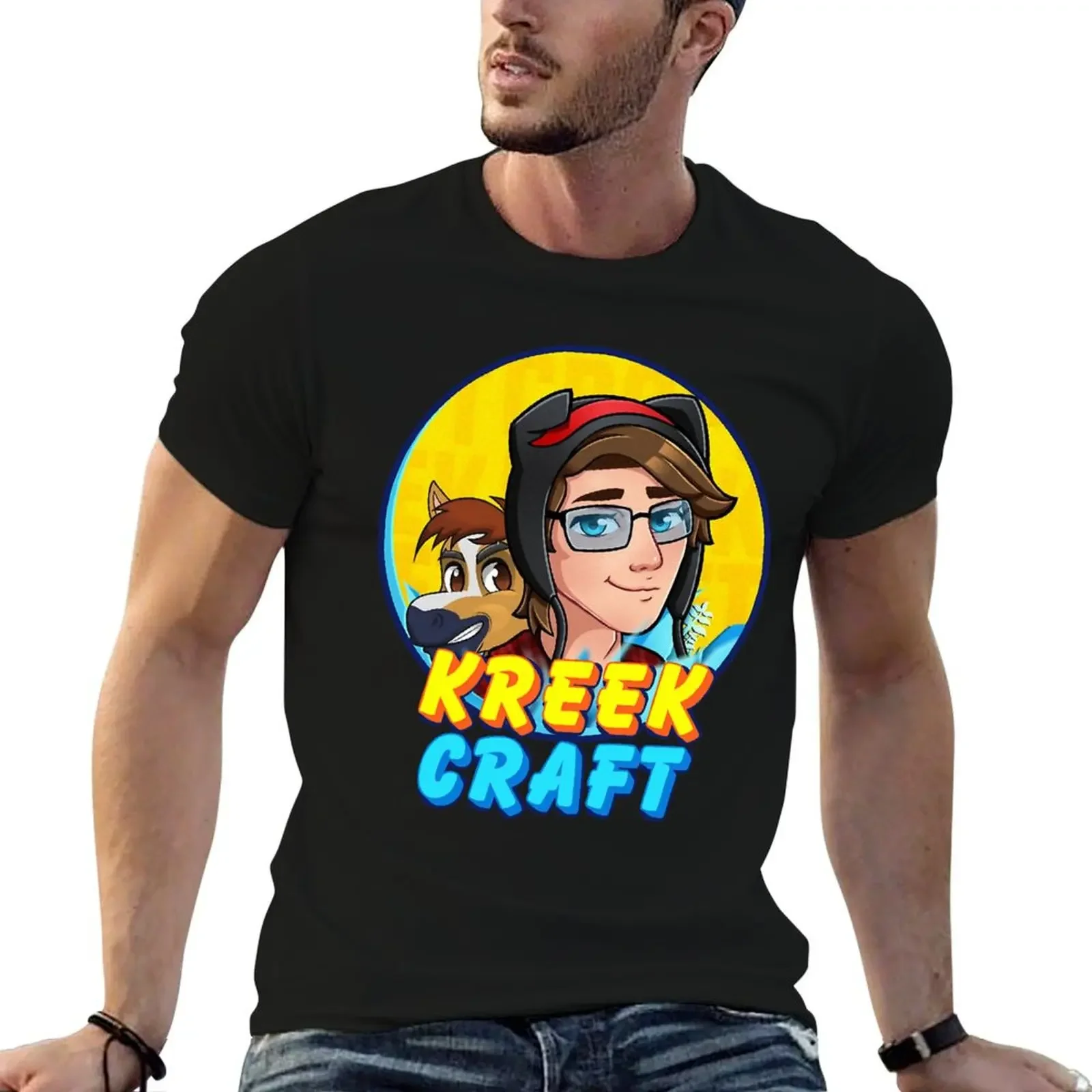 KreekCraft Fan Art gift T-Shirt custom t shirt funny gifts anime tshirt mens champion t shirts