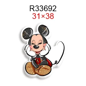 30 Pieces/lot Disney Design Mickey Minnie Mouse Flat Resin Planar Resin DIY Earrings Home Phone Case Bag Accessories