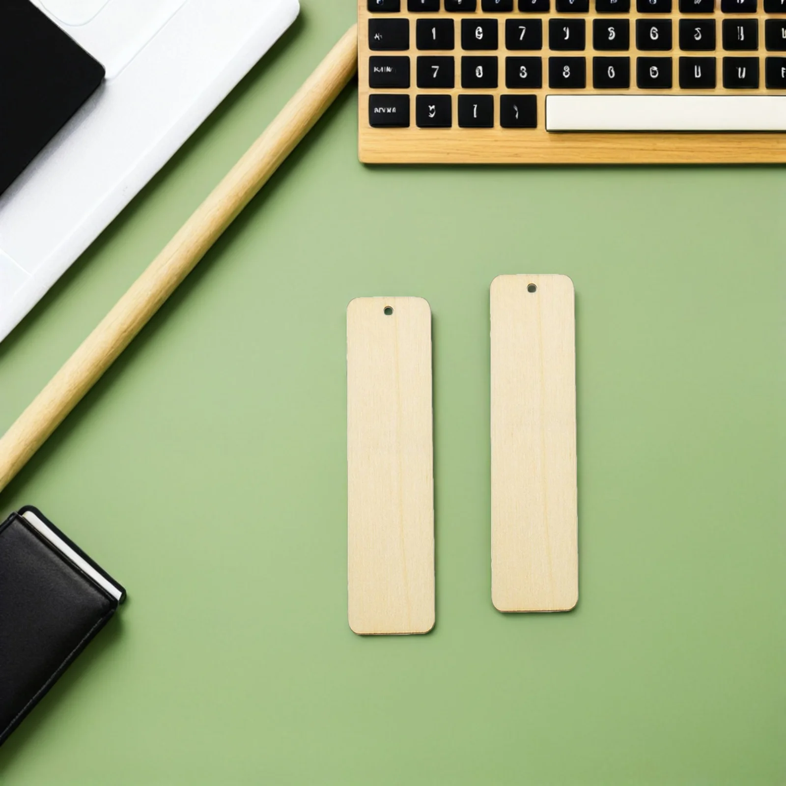 40 pezzi segnalibri in legno vuoti fai da te set di segnalibri in legno non finito per il disegno di scarabocchi artigianali pennarelli in legno naturale con