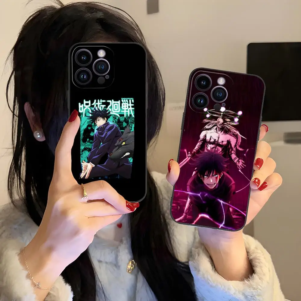 

Чехол для телефона Jujutsu Kaisen Megumi Fushiguro для iPhone 17, 16, 15, 14, 13, 12, 11 X XR XS 8 7 Pro Max Plus, мини-цветный защитный чехол