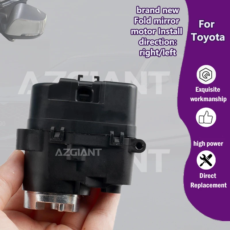 

AZGIANT For Toyota Kluger Previa ACR50 Tarago Estima MK3 Car Side Wing Mirror Folding 12V Motor wide angle rearview mirrors tool