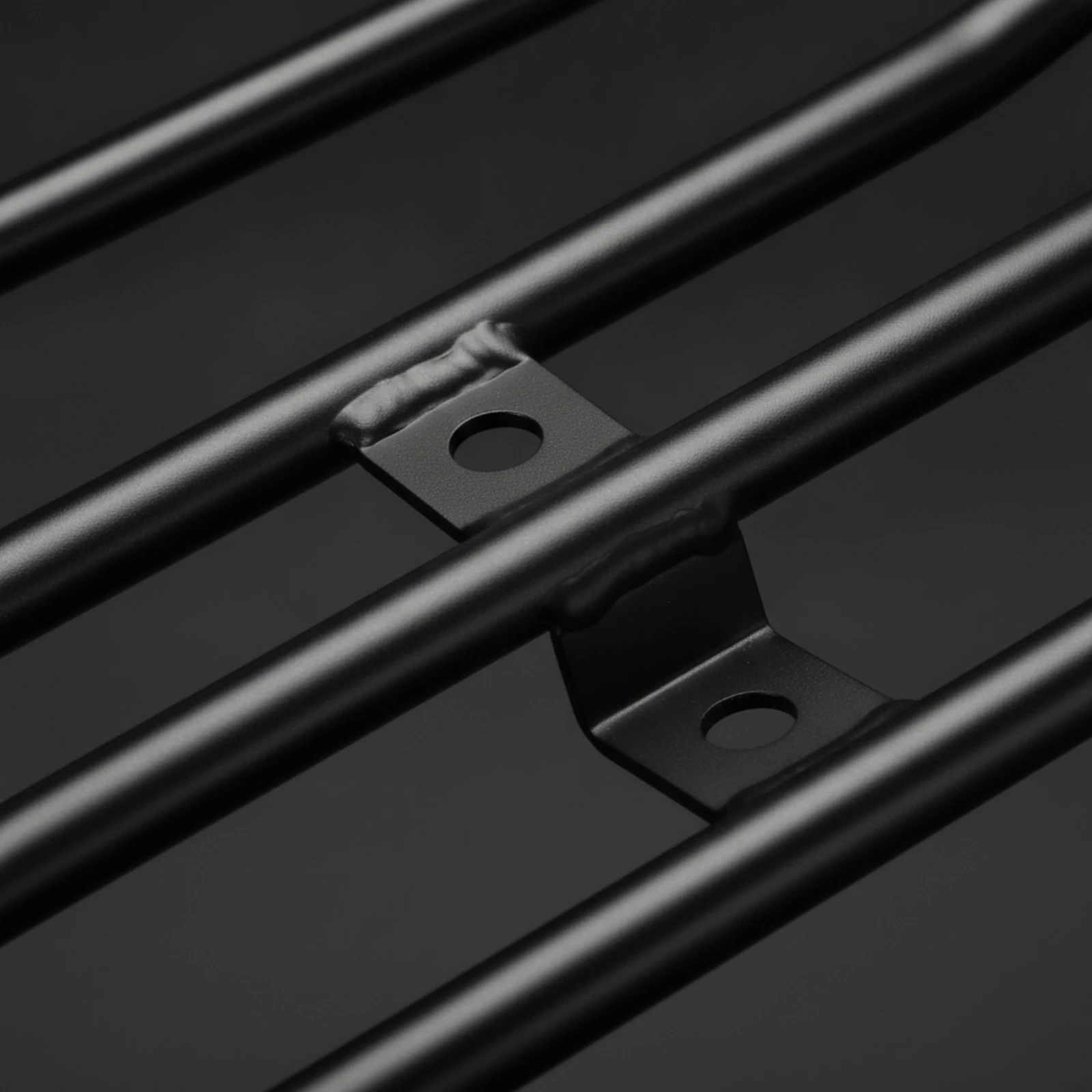 Motorcycle Rear Luggage Rack Black Motorcycle Luggage Rack Cargo Carrier Cylindrical Strong for Motorcyclists, Motorcycles