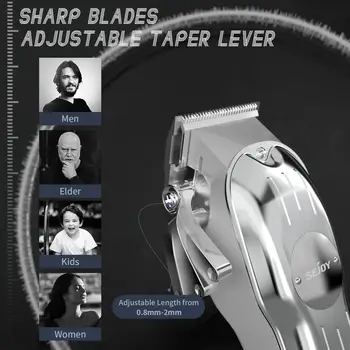 Sejoy Profesionální kombinované sady zastřihovač vlasů Elektrický zastřihovač vlasů Sada pro muže Dobíjecí akumulátorový strojek na stříhání vlasů pro holičství 10 nejlepší prodej profesionální zastřihovač vlasů - №6