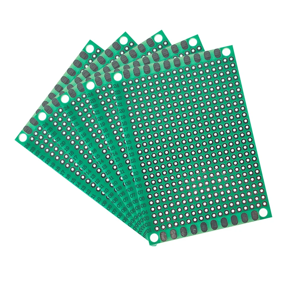 5PCS PCB Board 5*7CM Único Lado Protótipo Placa Verde DIY Universal Circuit Boards Kit Eletrônico