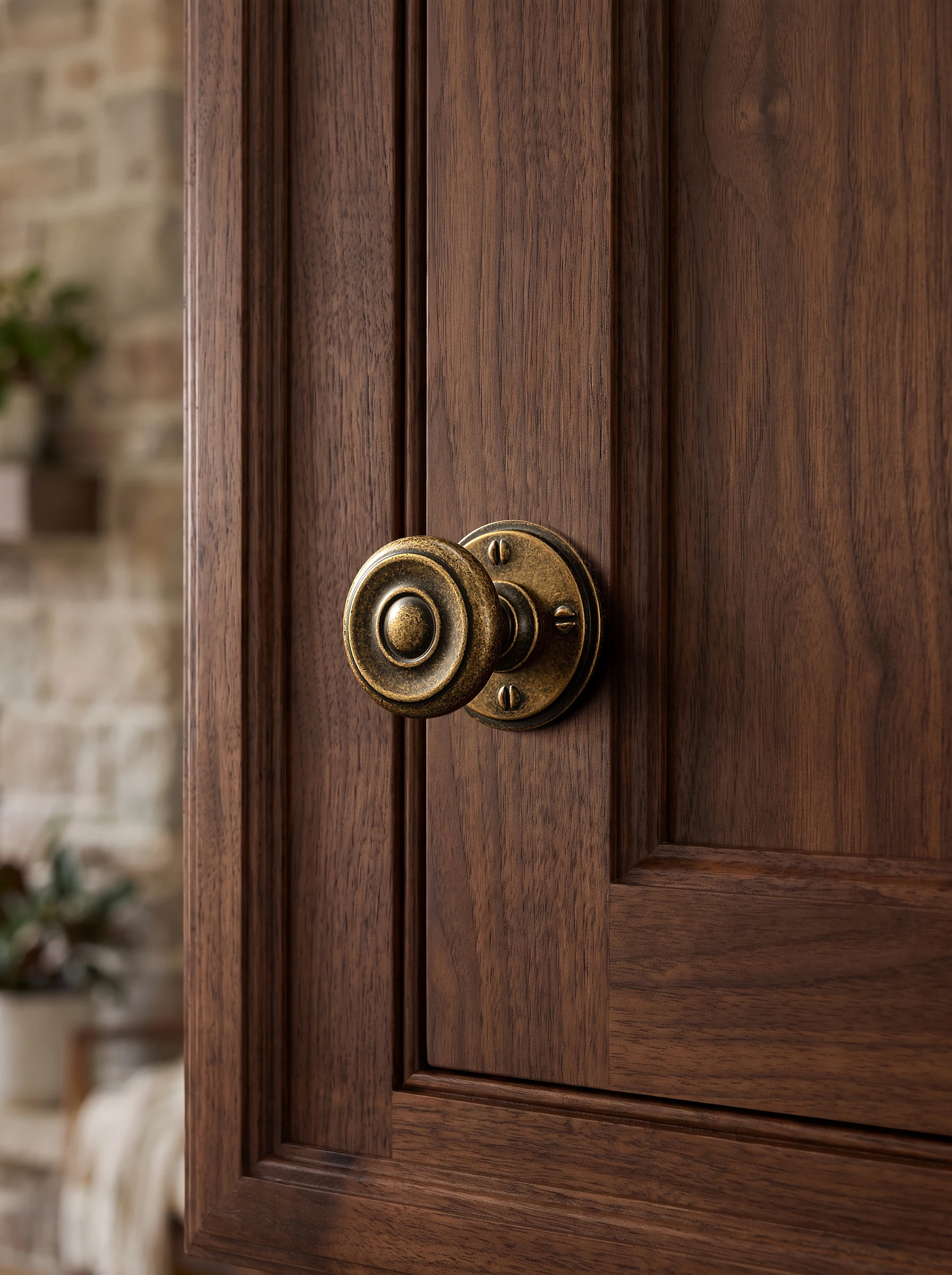 Furniture Hardware With Backplate - Goo-Ki 6 Pack Antique Brass Cabinet